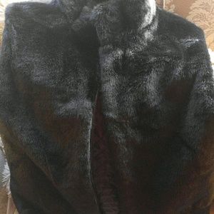 Mens faux mink vest.